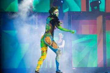 Concurso de maquillaje corporal del Carnaval de Las Palmas de GC (Foto Antonio Rico)
